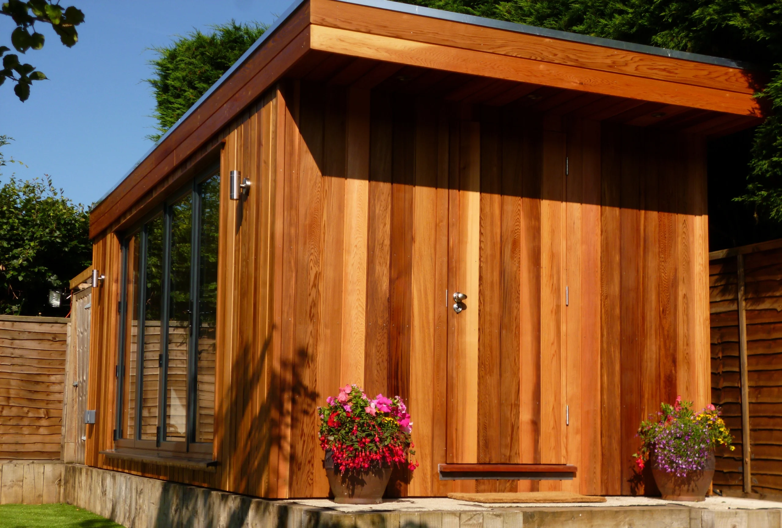 Stunning Cedar clad garden room in Sevenoaks, Kent designer and built by Mypods