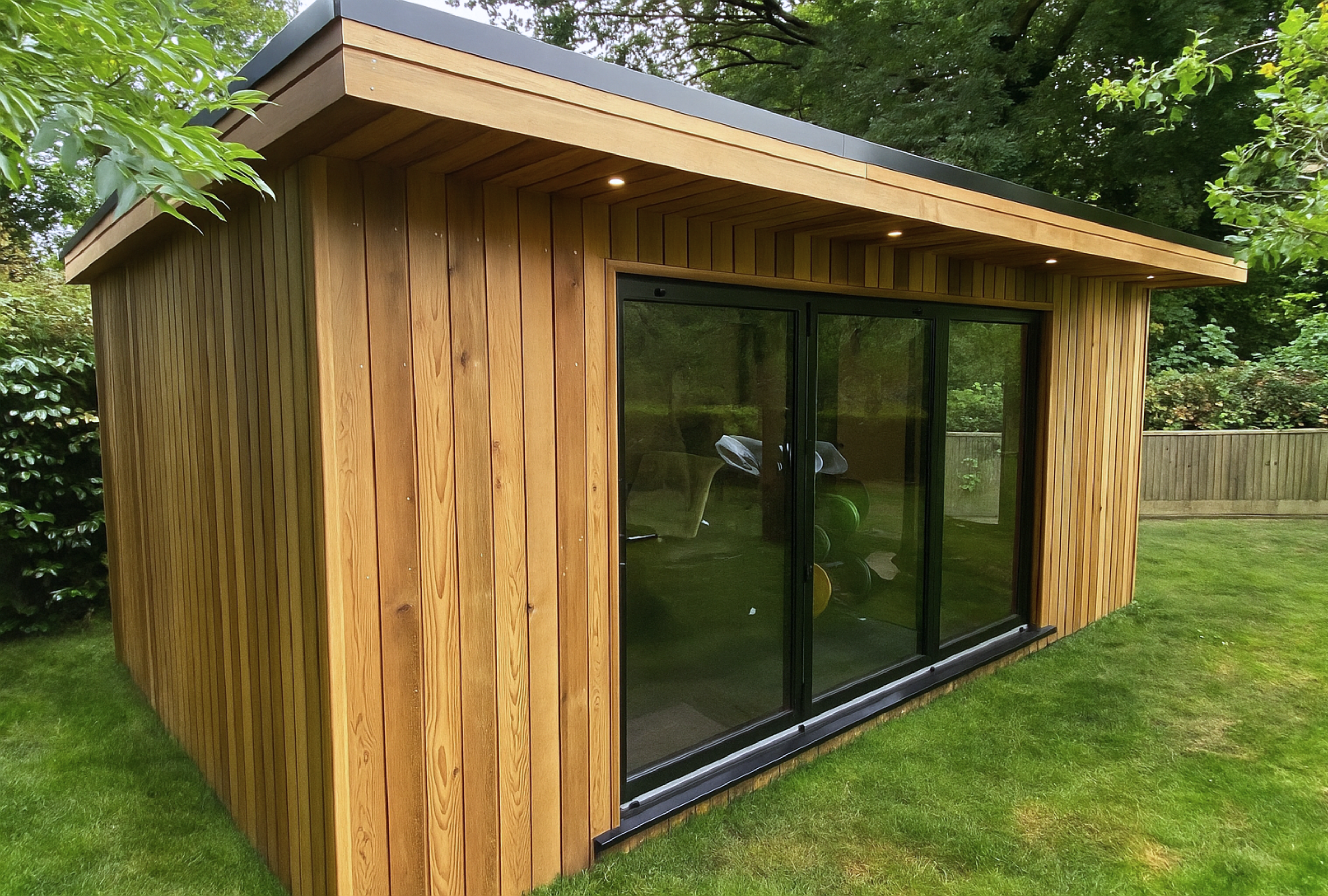 A garden office pod built for clients in Sevenoaks, Kent